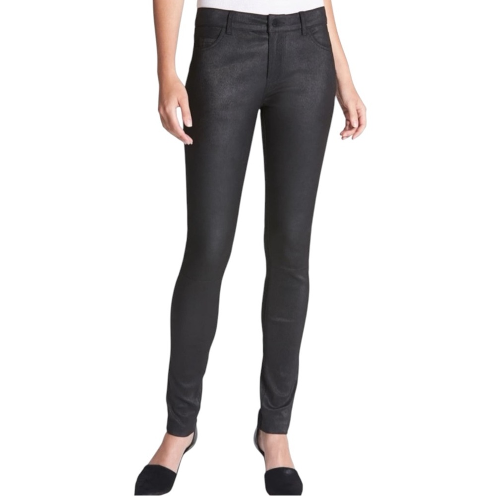 Vince Black 100% Leather Skinny Jeans Pants